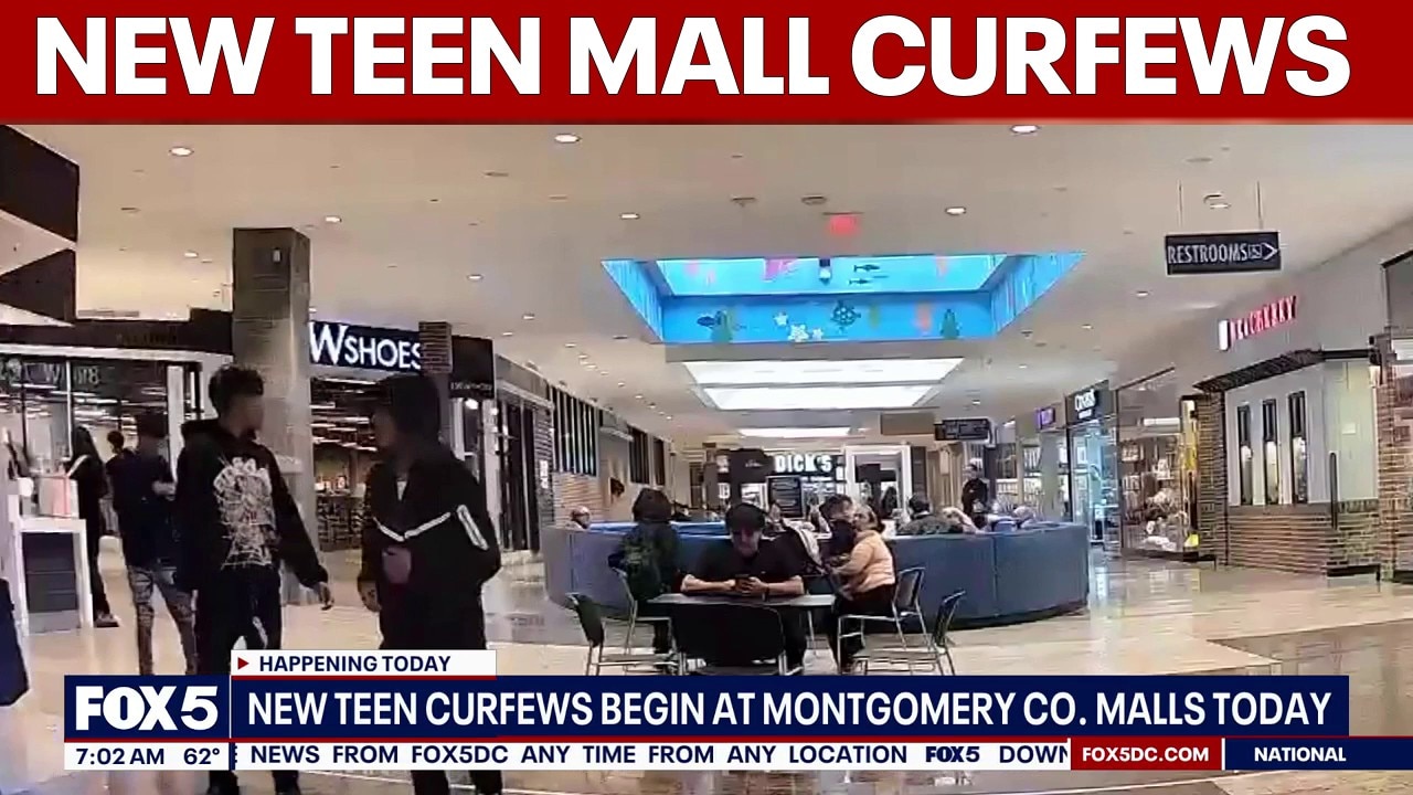 New teen curfews take effect Monday at 2 Montgomery County malls