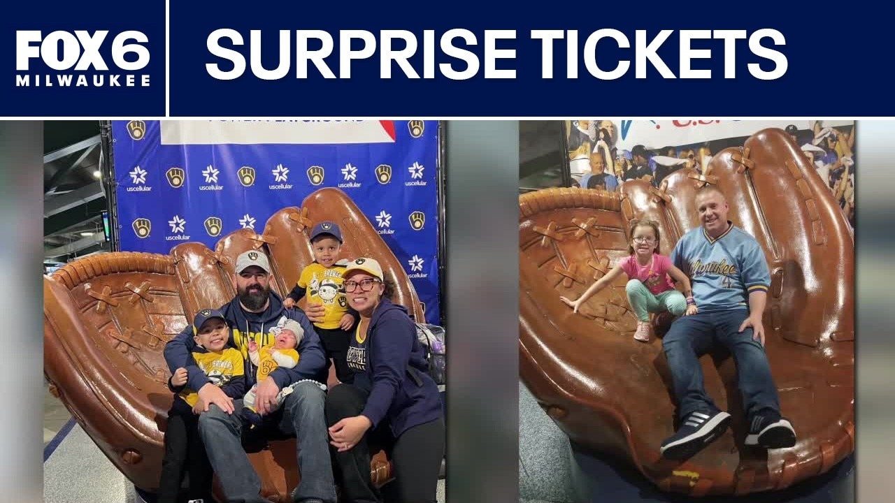World Series: Brewers fans surprise their dads with Game 1 tickets
