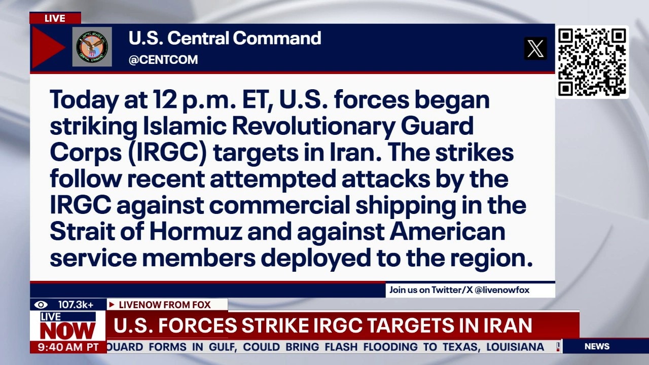 US forces strike IRGC targets in Iran