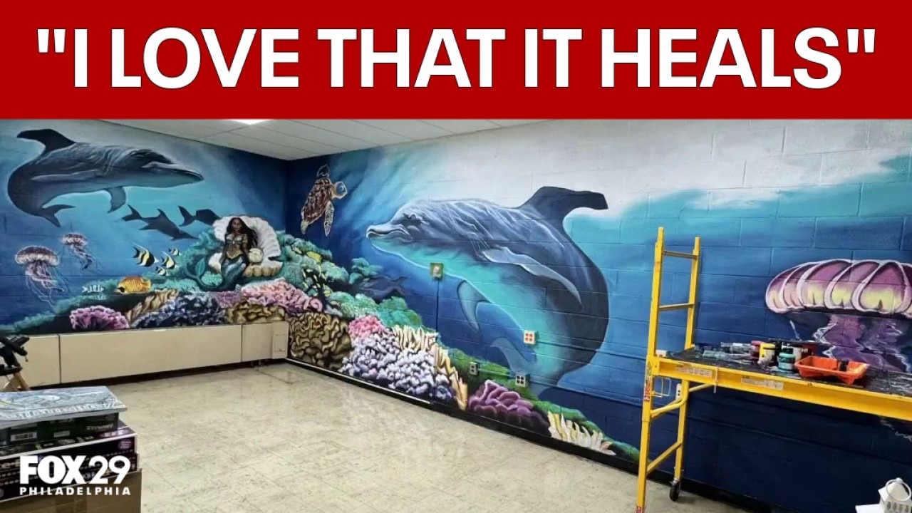 Murals by Philly artist bring color and calm to area Catholic schools  