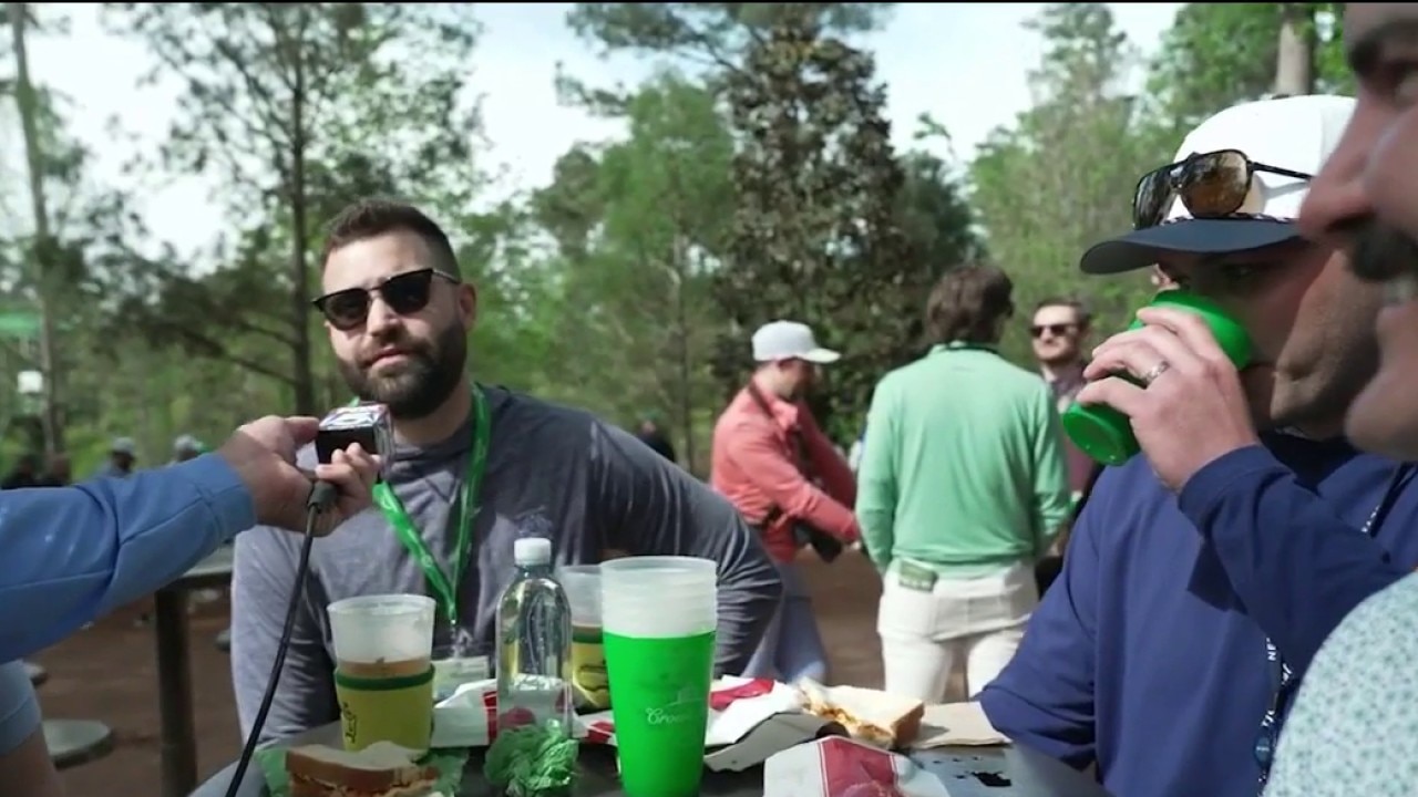 Buck Lanford checks out food at The Masters