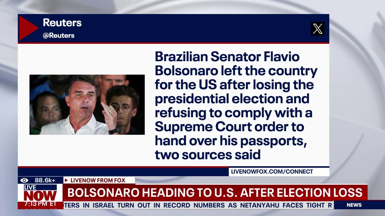 Bolsonaro heading to U.S. after election loss