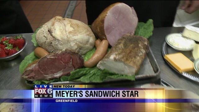 Laura gets details on the contest, helps choose ingredients for sandwich