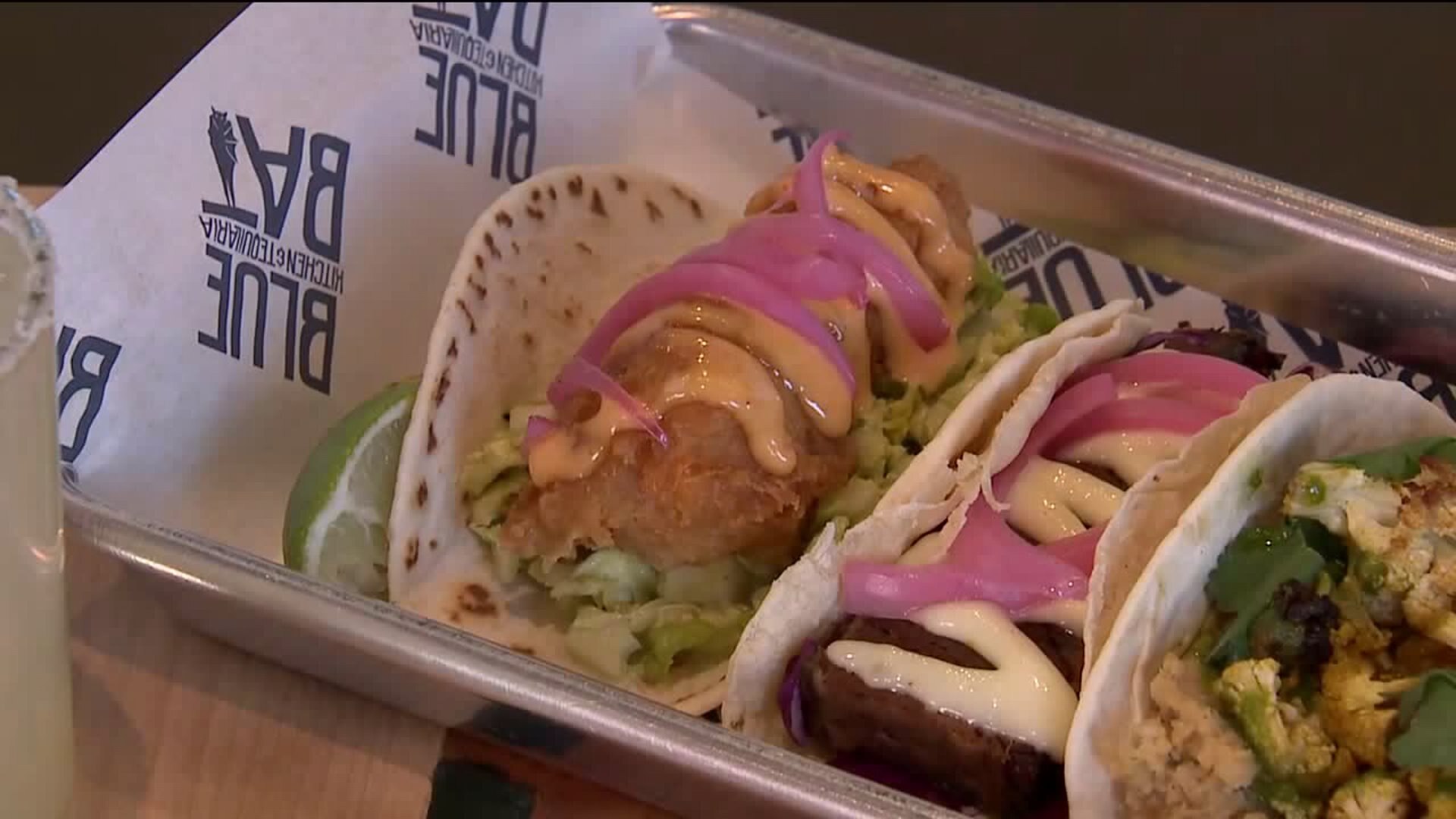 Variety of menu items