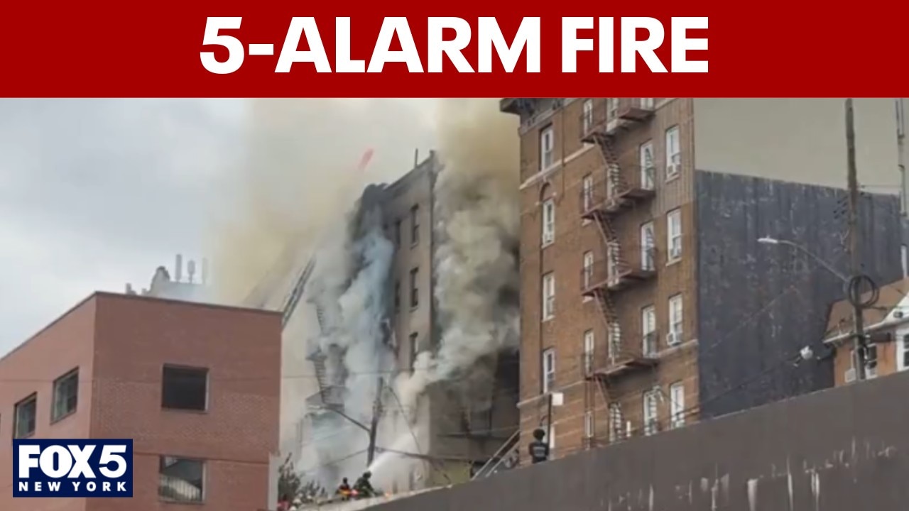 5-alarm fire in Bronx after reported explosion