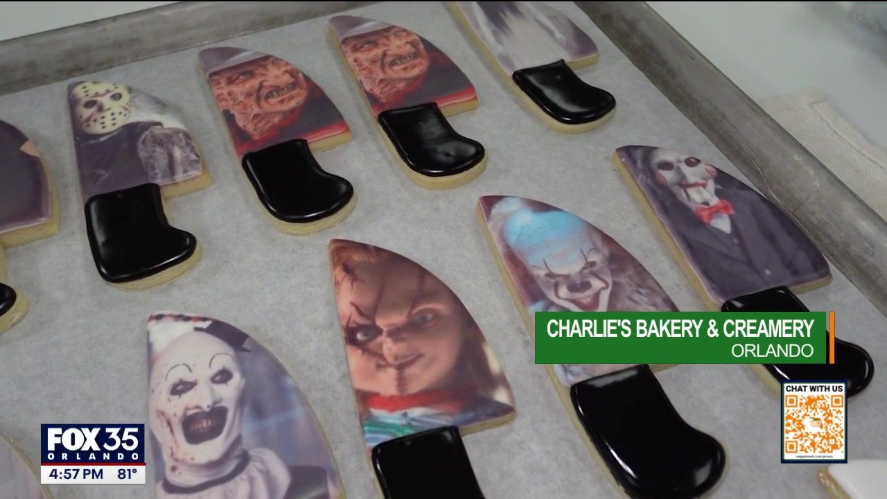Charlie's Bakery and Creamery whips up killer horror movie cookies for Halloween