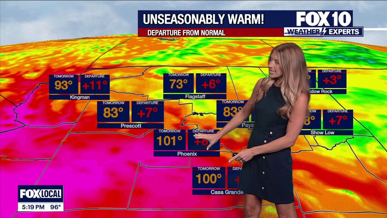 Warm temps before we see some rain in Phoenix