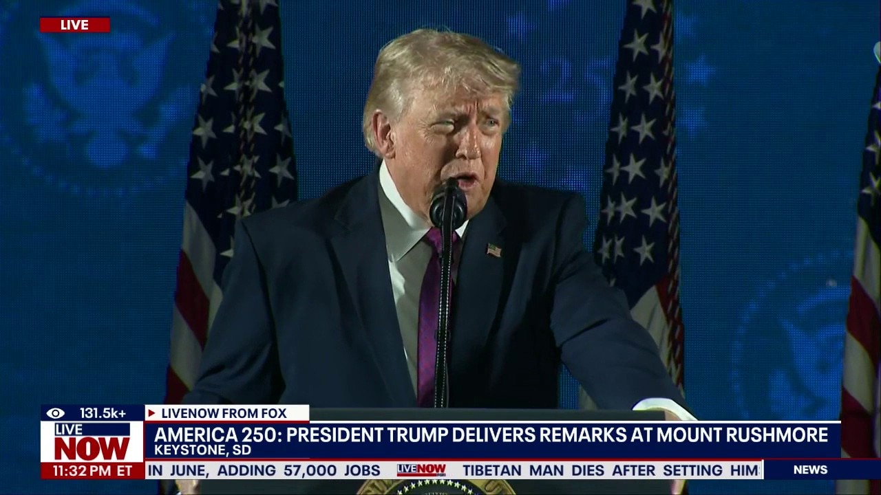 Trump speaks at Mount Rushmore ahead of America 250