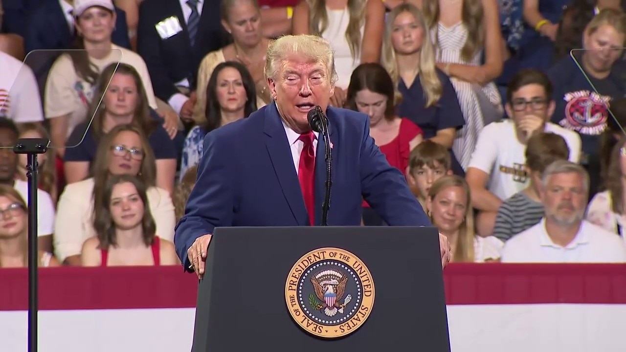 President Trump visits Wheeler High School in Cobb County 