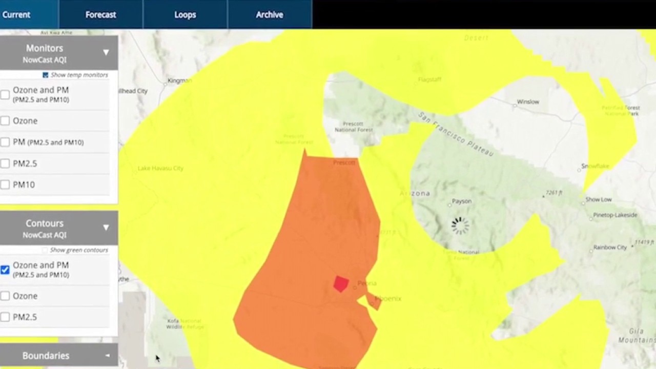 Arizona has some of the worst air quality in U.S., according to EPA map