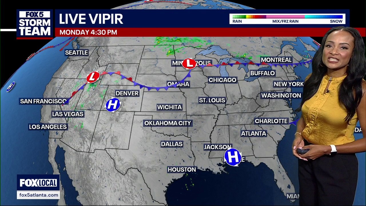 Monday evening forecast