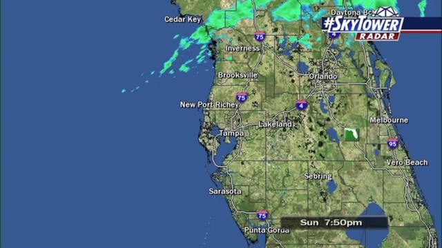 Sunday evening forecast