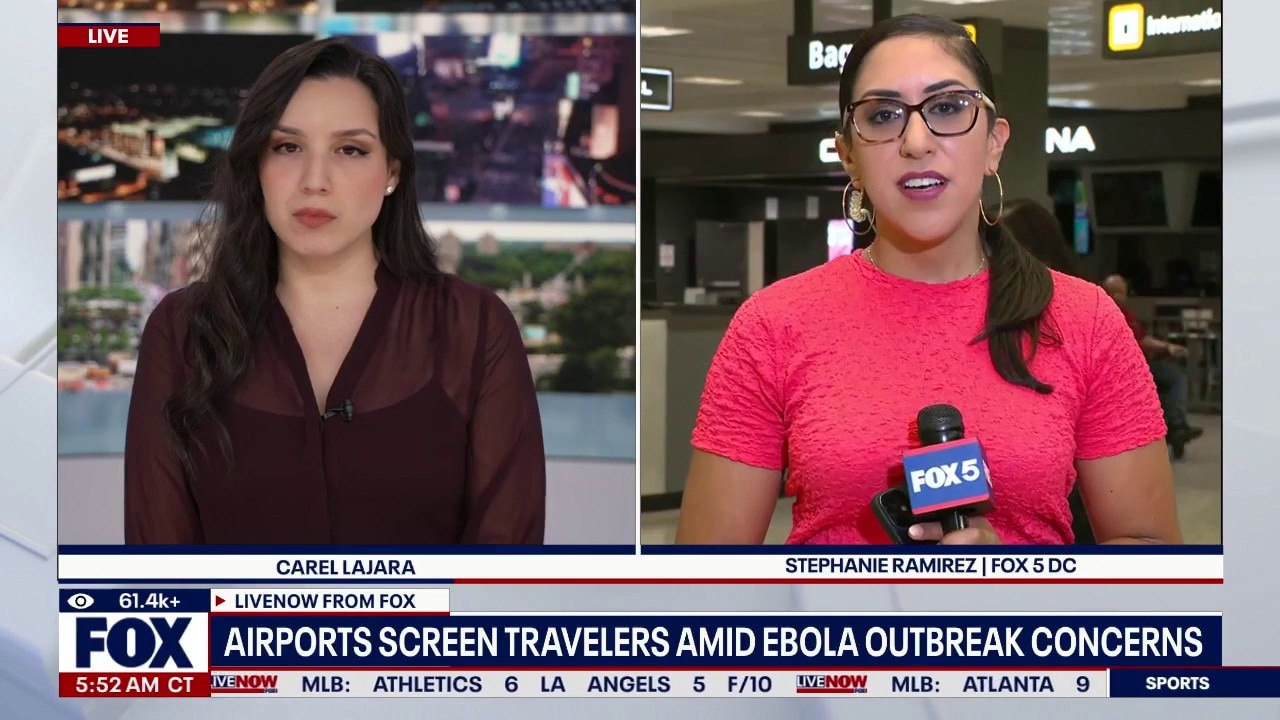 Airports screen travelers amid Ebola outbreak concern