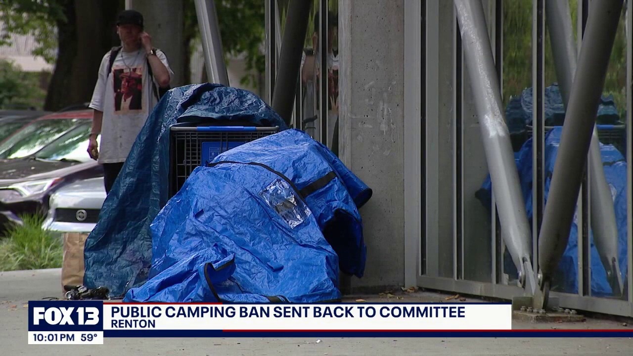 Renton public camping ban sent back to committee