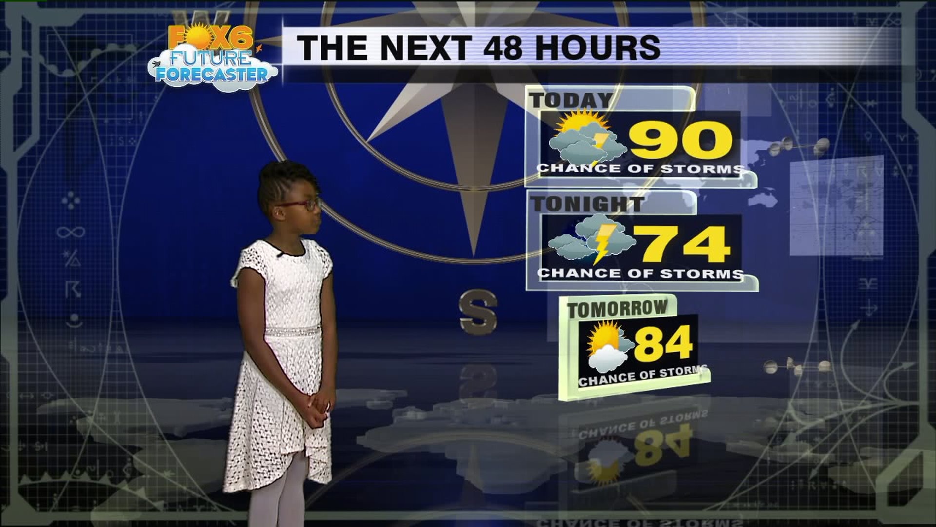 Nyla helps with the weather