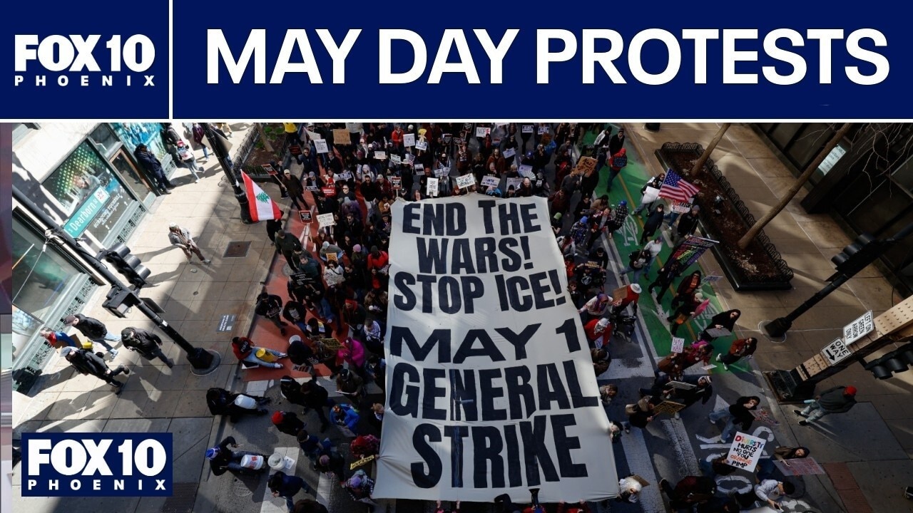 May Day protests across happening across the country