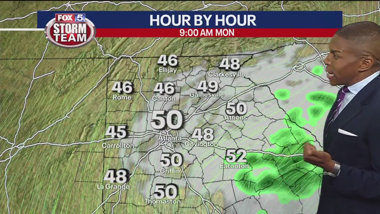 Saturday night forecast