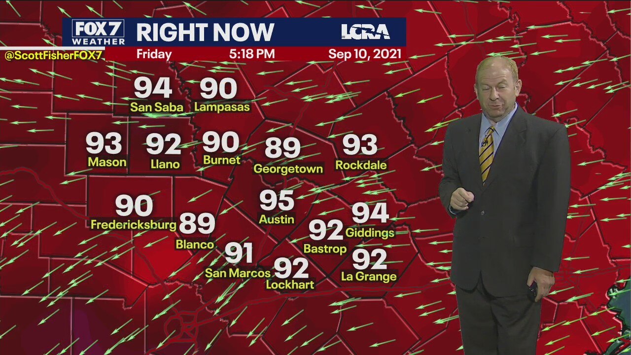 Evening weather forecast for September 10, 2021