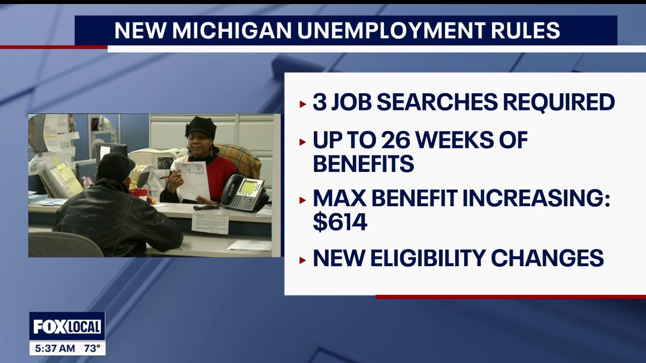 New changes for Michigan unemployment rules