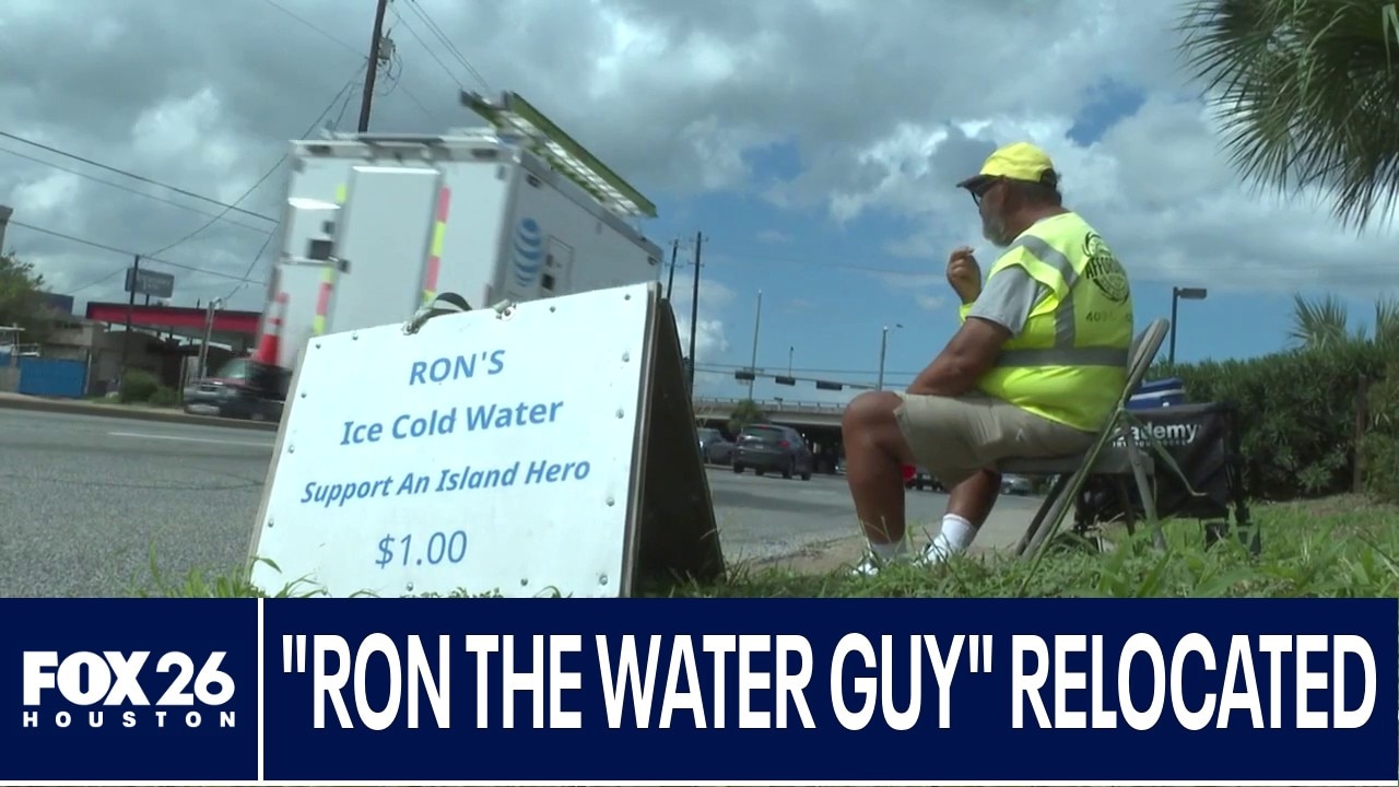 "Ron The Water Guy" Relocated in Galveston after social media inquiries