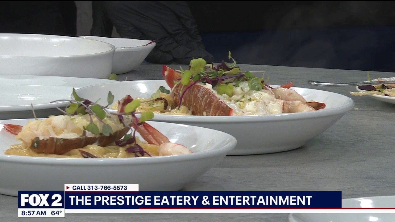 Chef D & Sous Chef Ron from Prestige Eatery & Entertainment make lobster & shrimp linguine