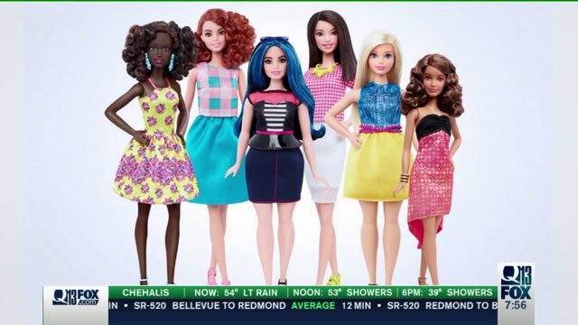 Barbie is now curvy, tall and petite