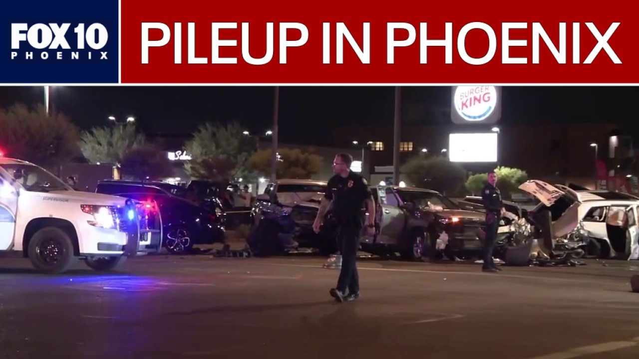 Children injured, 5 adults 'critical' in 6-car Phoenix pileup