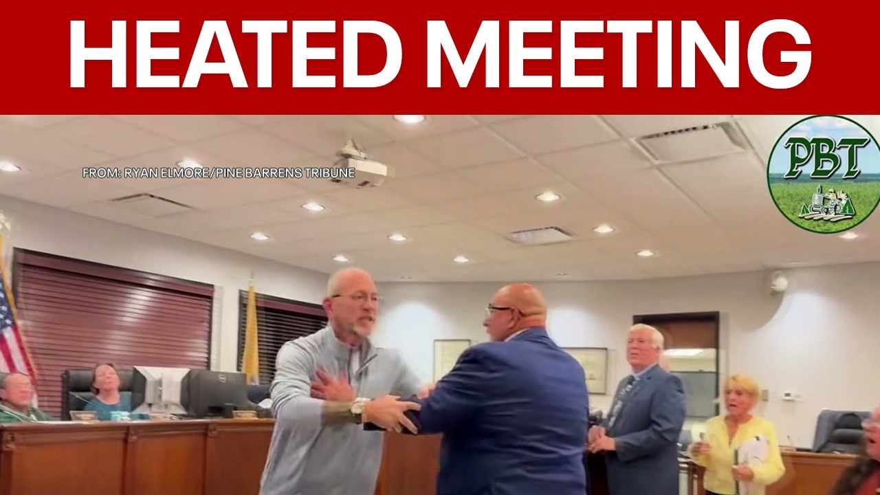 Pemberton Township mayor charges resident during heated meeting