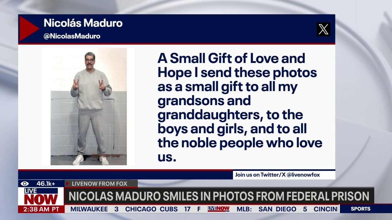 Venezuela's Maduro poses for prison photos 