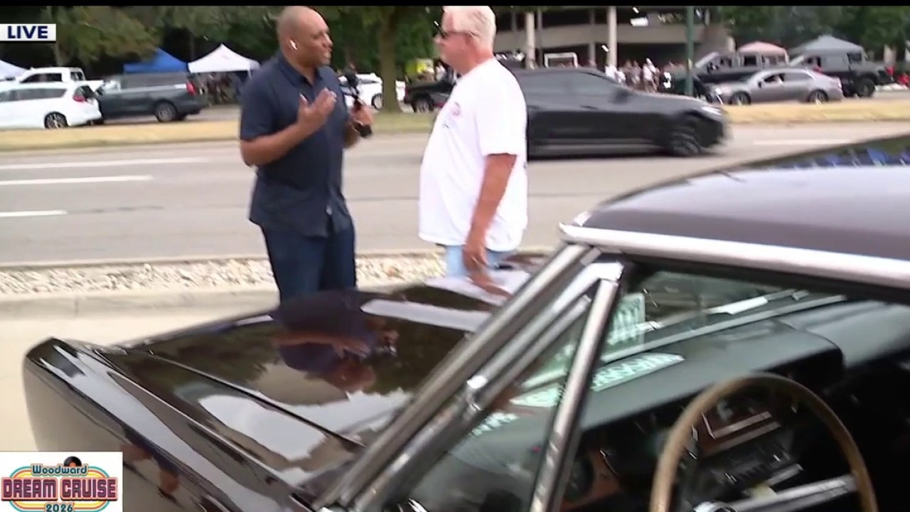 Jim talks about his Pontiac GTO during the Woodward Dream Cruise