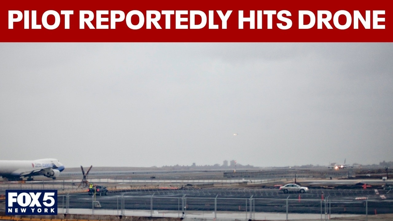 Pilot reports hitting drone during landing at JFK airport