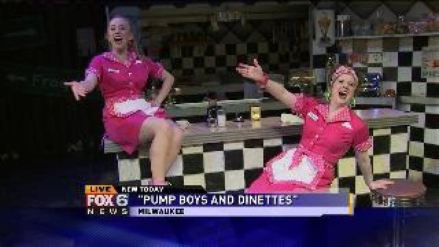 Laura gets a sneek peak performance of Pump Boys and Dinettes