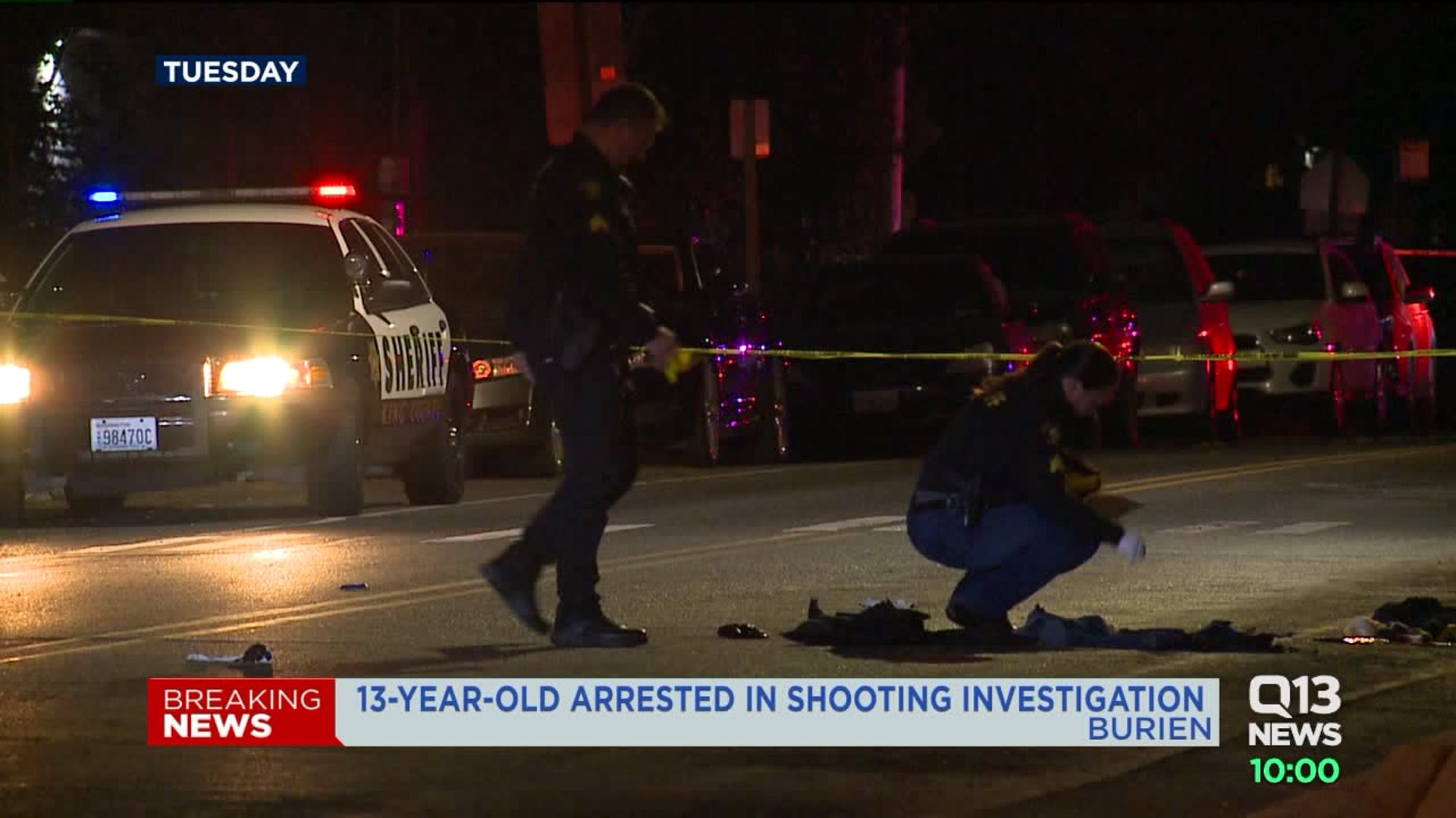 13-year-old arrested for Burien shooting death
