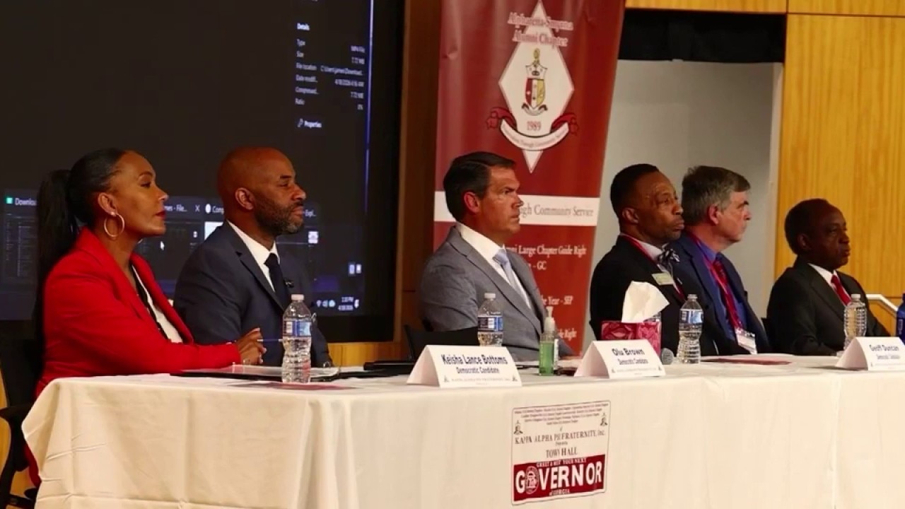 Governor candidates face off at Georgia State town hall