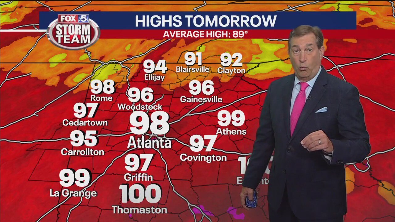 Friday evening forecast