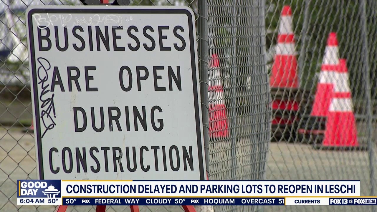 Construction delayed, parking lots to reopen in Seattle's Leschi neighborhood