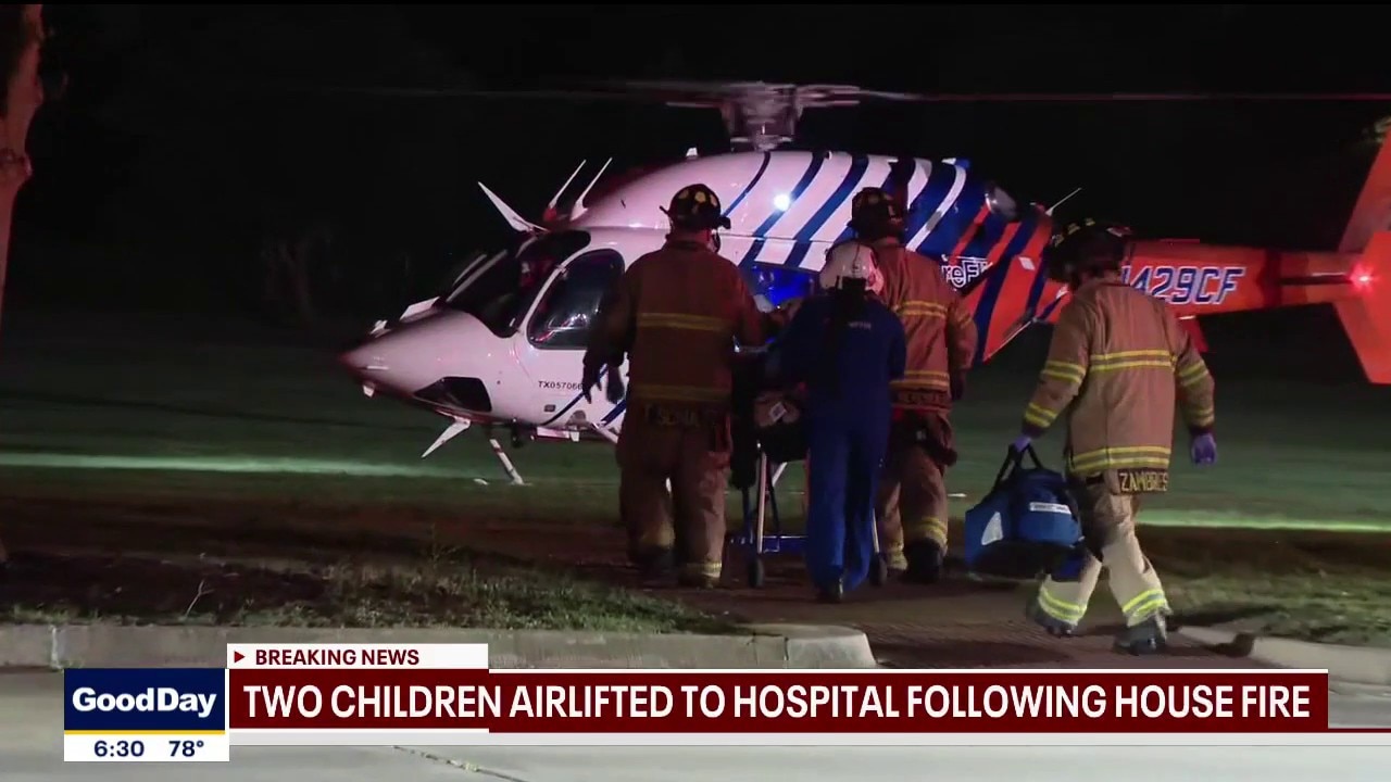 2 children airlifted to hospital after Fort Worth house fire