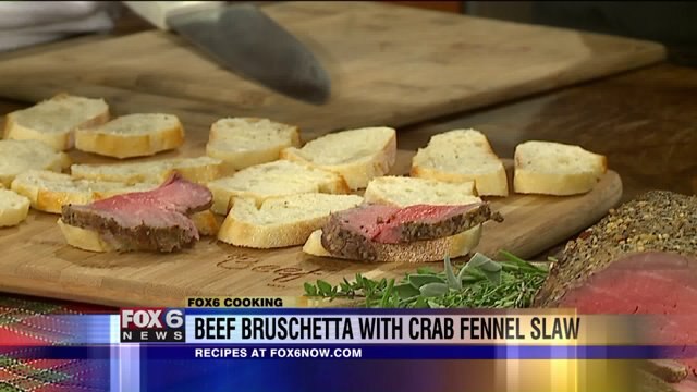 Looking for a last-minute recipe for the holidays? Try beef bruschetta
