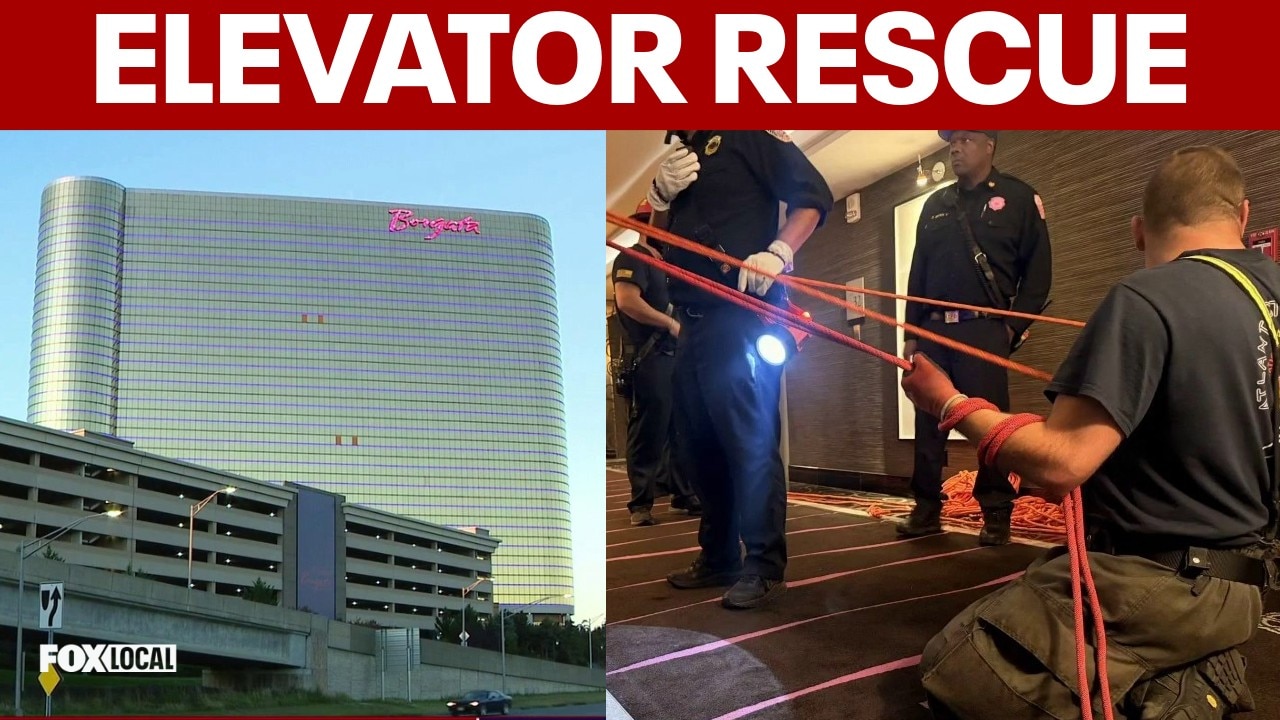 2 women hoisted nearly 200 feet to safety from stuck Borgata casino elevator