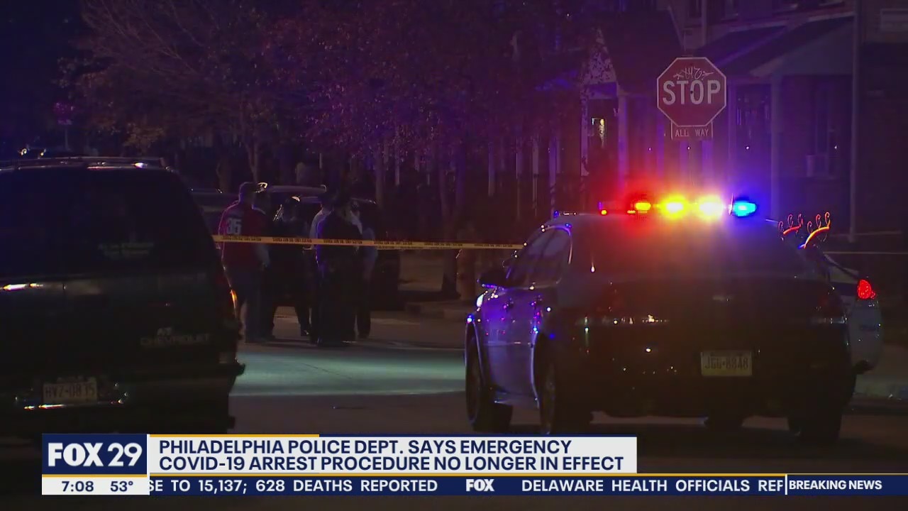 Philadelphia Police Dept. announces emergency COVID-19 arrest procedures no longer in effect