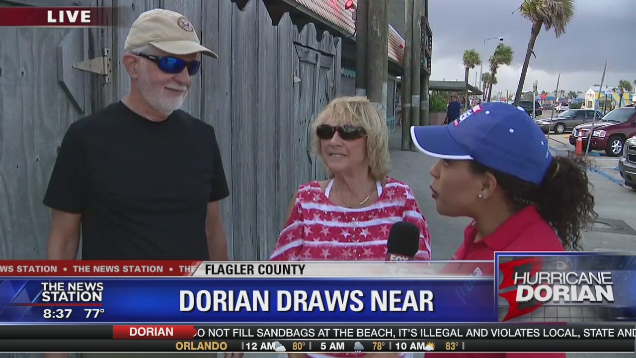 Hurricane Dorian draws near to Flagler Beach