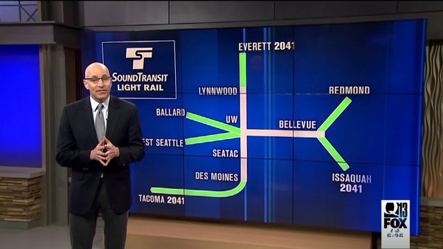 Proposal to extend light rail to Everett