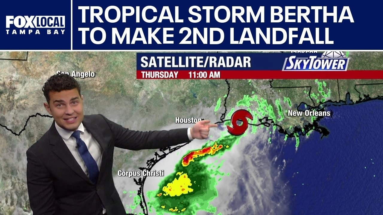 Tropical Storm Bertha to make 2nd landfall