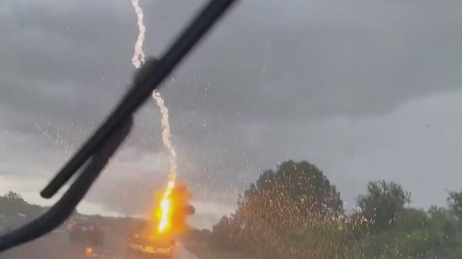 Truck struck by lightning in Florida