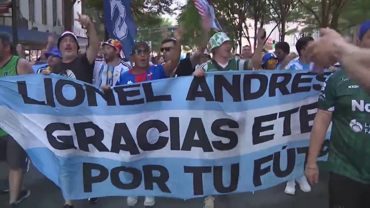 Argentina fans bring Buenos Aires energy to Atlanta march