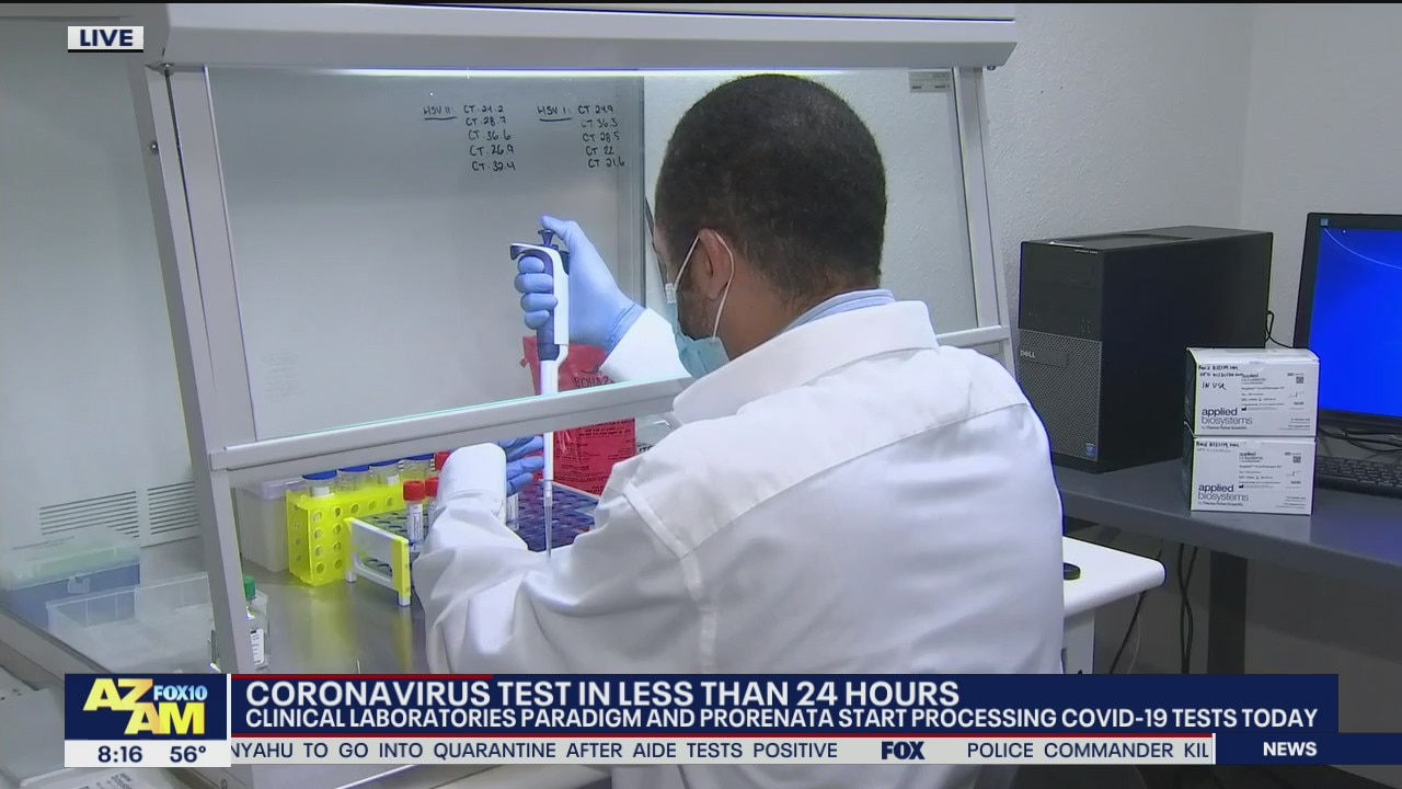 Coronavirus test results in less than 24 hours at Arizona lab
