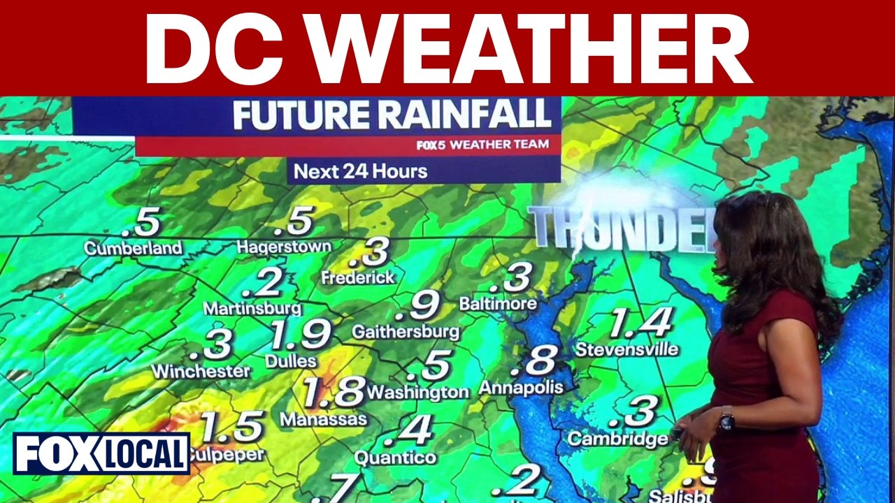 DC weather forecast: Storms clear overnight, making for comfortable Sunday
