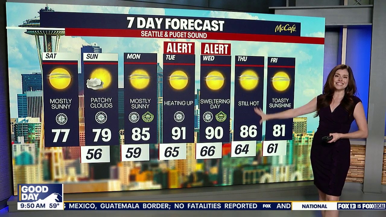 Seattle weather: Wildfire outlook, weekend plans, warming up
