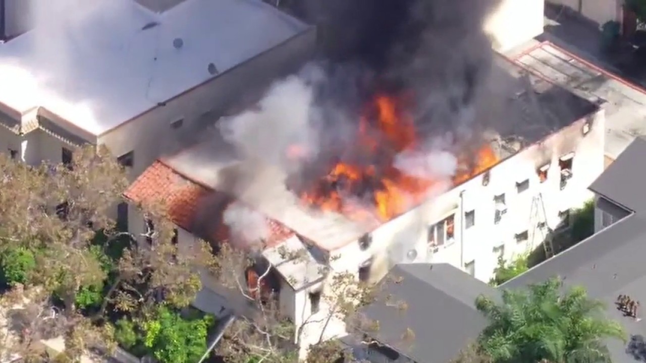 Beverly Hills apartment fire injures firefighters