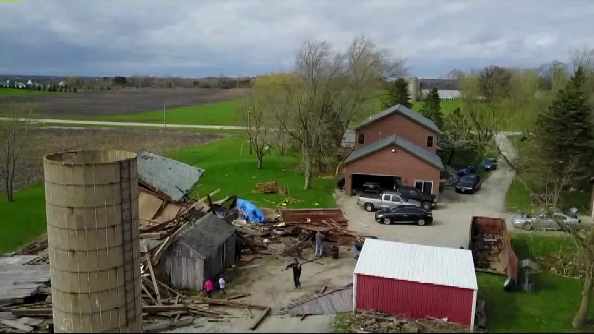 Strong storms, wicked winds rip through Racine County